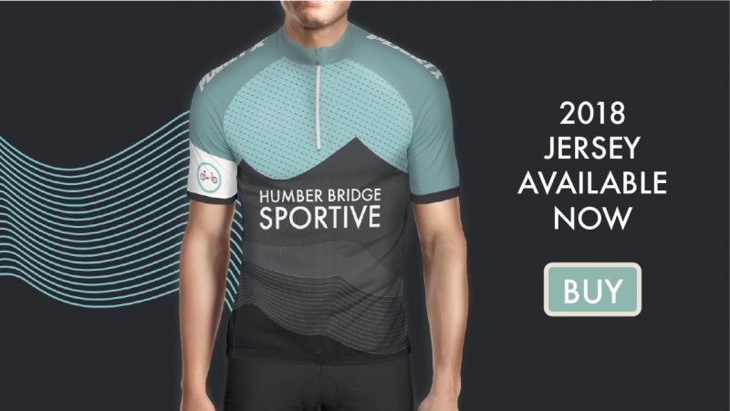 What better way to support #charitytuesday than to buy a HBS jersey for just £20 plus p+p?! Available to buy from our site NOW with all the proceeds going towards helping our chosen #charities. Get yours while stocks last! #sportive humberbridgesportive.co.uk/2018-jersey