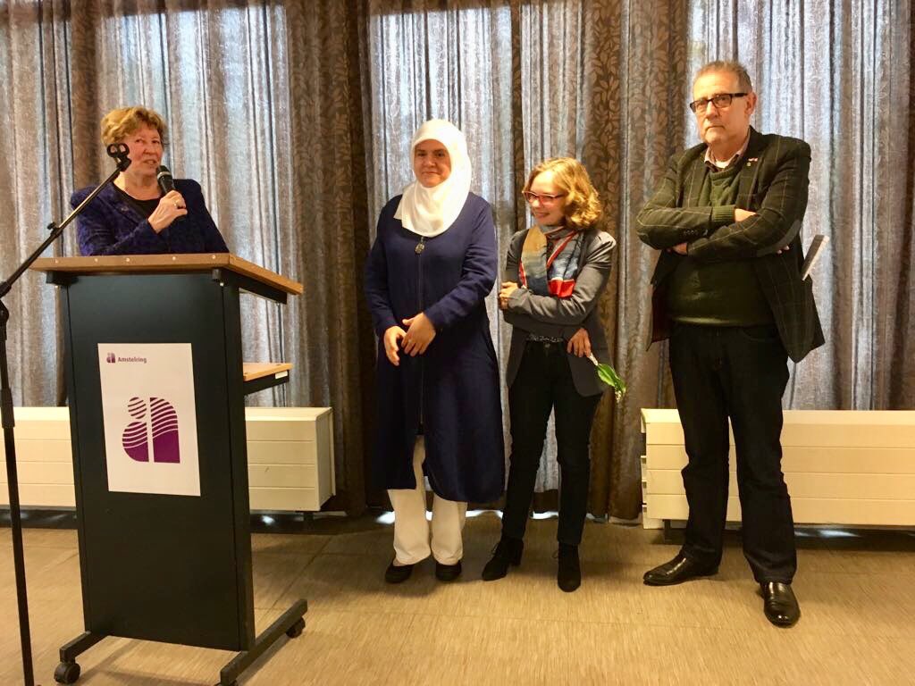 We vierden vandaag in #hetSchouw #DeDagvdArbeid #1mei met veel deelnemers. Gastspreker was demissionair stadsdeelvoorzitter <a href="/cobyvanberkum/">CobyvanBerkum</a> 
Jubilaris hr.Doevendans die 25 jr lid is, ontving 
uit handen vd voorzitter van <a href="/PvdA020Nrd/">PvdA Amsterdam-Noord</a> een prachtige speld