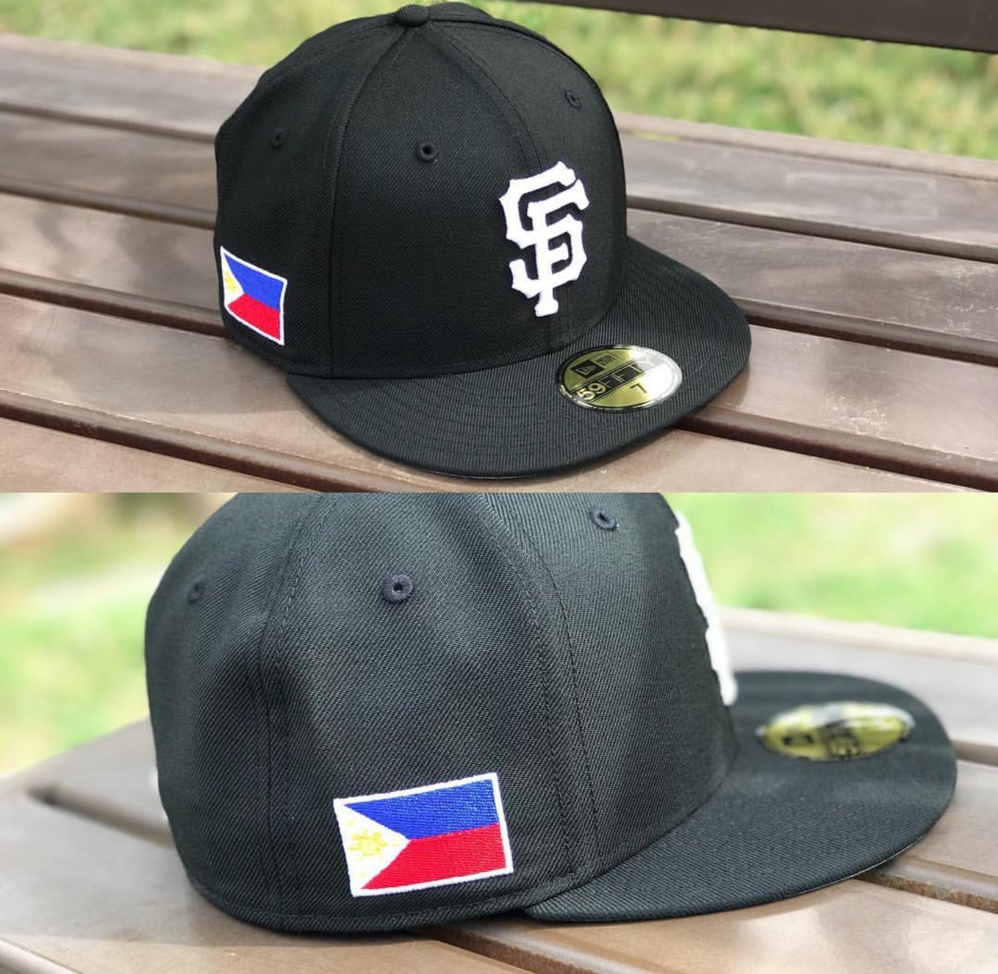 HAT CLUB on X: The return of the #SFGiants Filipino 🇵🇭 flag patch, black  & white edition. ⚫⚪   / X