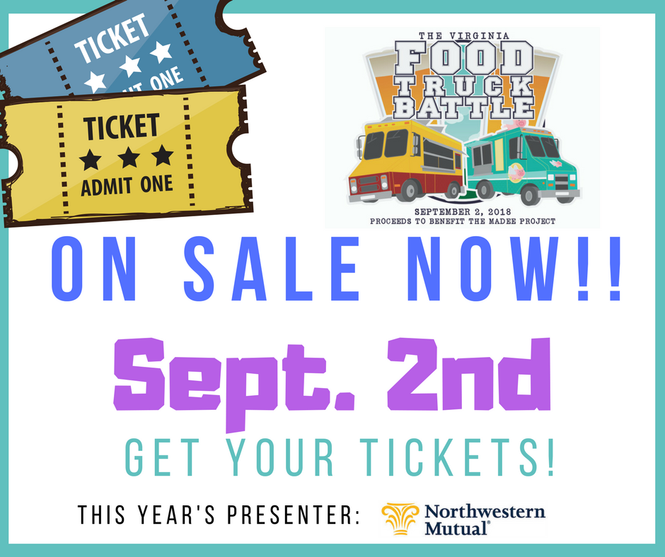 VAFoodTruck's tweet image. TICKETS ARE ON SALE NOW!!! It's official! You can get your tickets for the 4th Annual #VAFoodTruckBattle! Get your tickets here: ow.ly/1OPq30jMonx