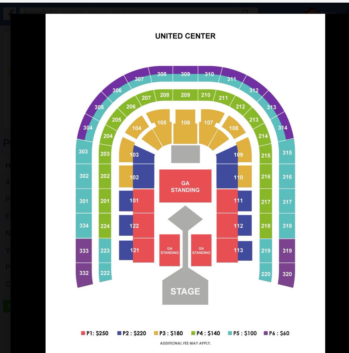 United Center Chicago Seating Chart Concert