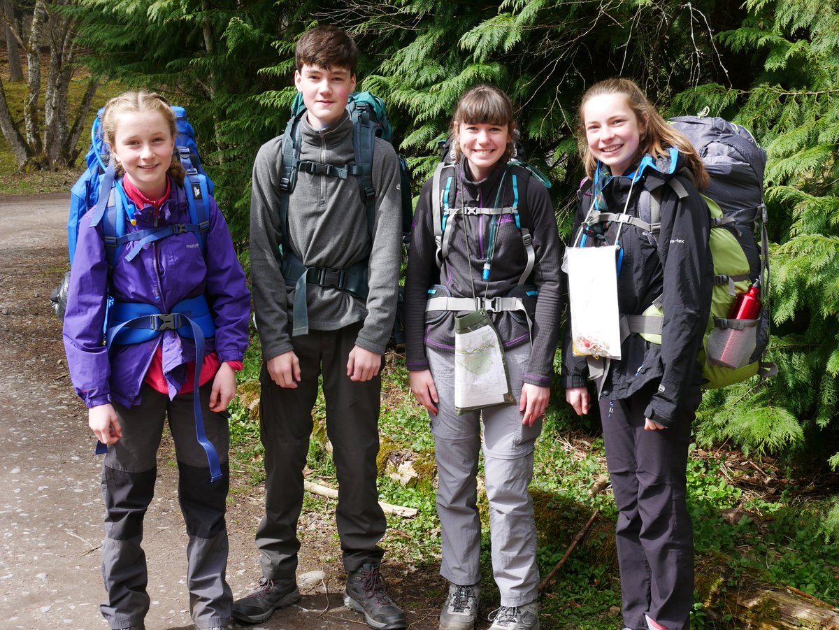Nine newbie Explorers successfully completed their first practice expedition despite bitterly cold conditions and sleet. Onwards and upwards we all go. #GlenBanvie
