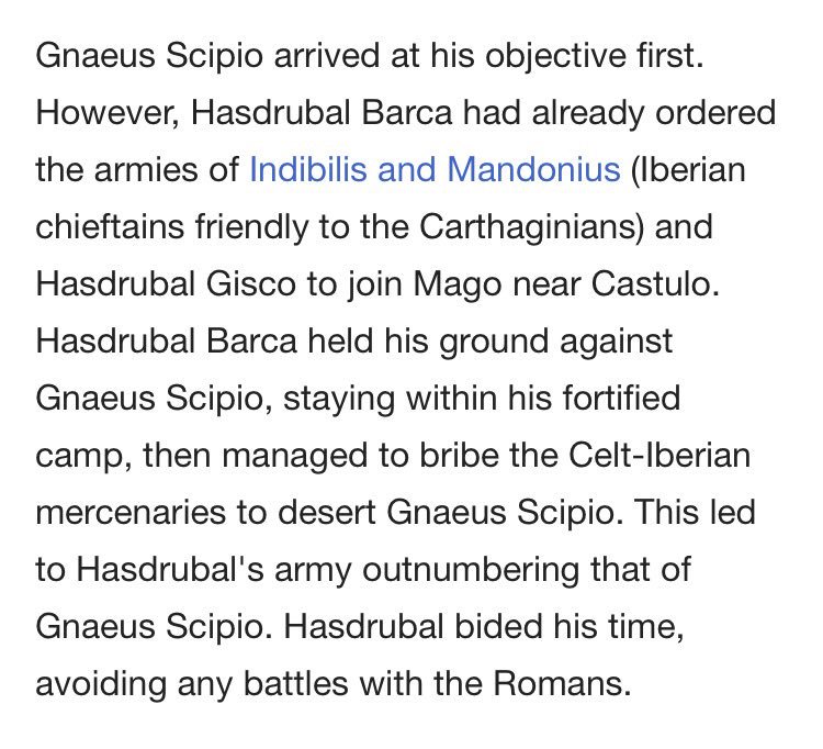 The famous Roman military commanders the Scipio brothers both died at Baetis when their Celt-Iberian mercenaries were bribed by Hannibal's brother.