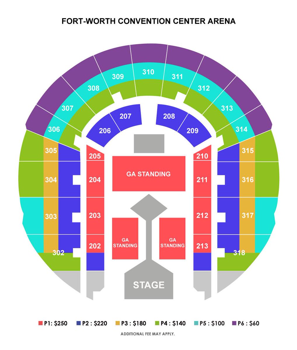 Ft Worth Convention Center Arena Seating Chart
