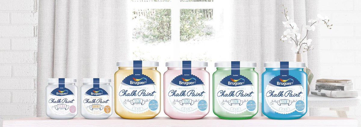 Si quieres conseguir un acabado mate vintage irresistible, utiliza la nueva Chalk Paint que ha sacado <a href="/Bruguer_/">Bruguer</a> Te encantará!!
bit.ly/2HYhIjd