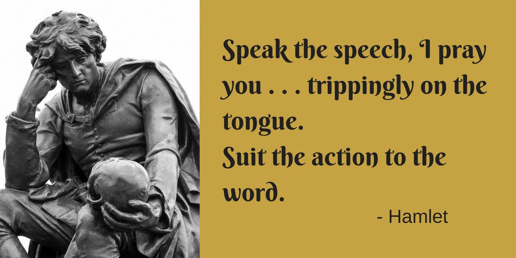 GaryGenard's tweet photo. SHAKESPEARE ON LEADERSHIP: Make your words and actions agree! https://t.co/bYpb549qUM Do You Have Stage Presence and Charisma? — 6 Ways to Speak to Impress @GaryGenard #leadership #LeadershipDevelopment #acting #KeynoteSpeaker #ExecutiveSpeaker #theater https://t.co/Y7IXSLdkuK