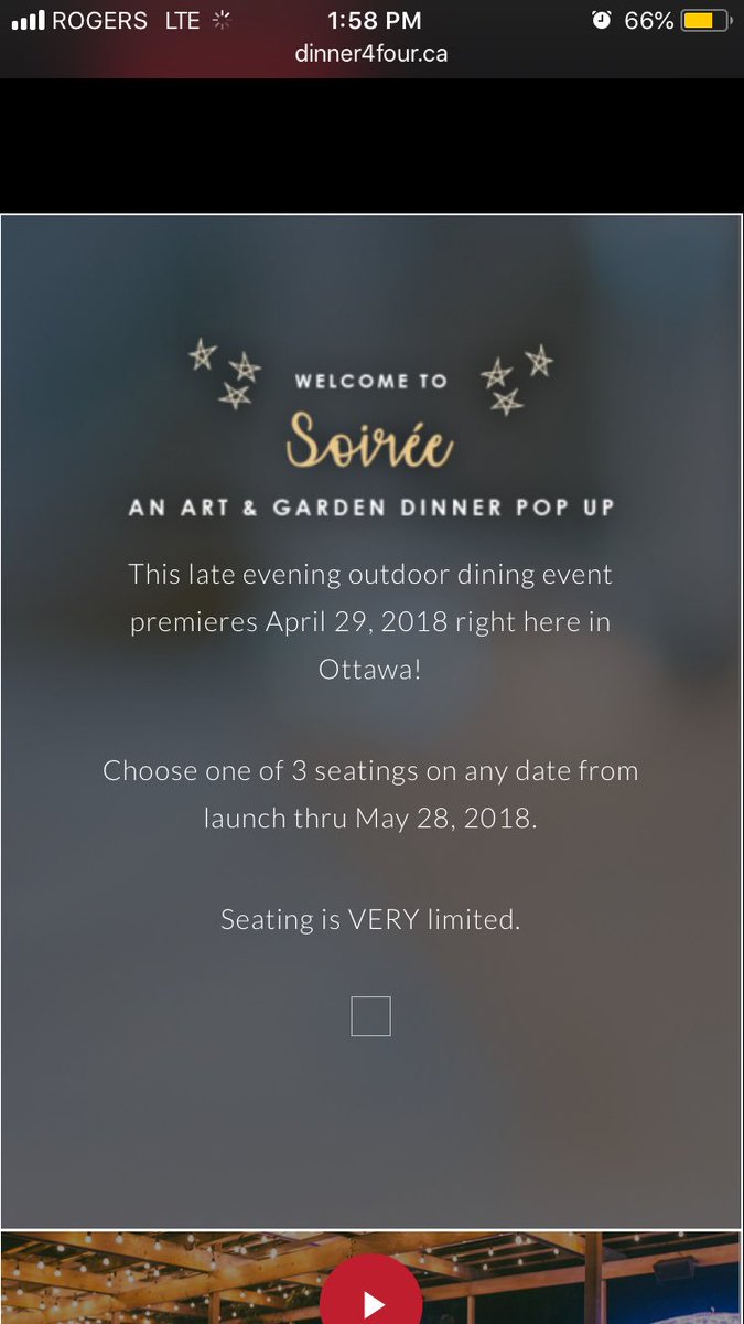Mayssamz's tweet photo. Selling 4 tickets to sold out event #dinner4four: May 9th at 9:00pm. One vegetarian and three meat meals. All inclusive (dinners, dome, taxes) $532. Please message me if interested. Thanks! #ottawasoiree2018 #ottawa #ChefMichaelBlackie https://t.co/hDUWfr5tHh
