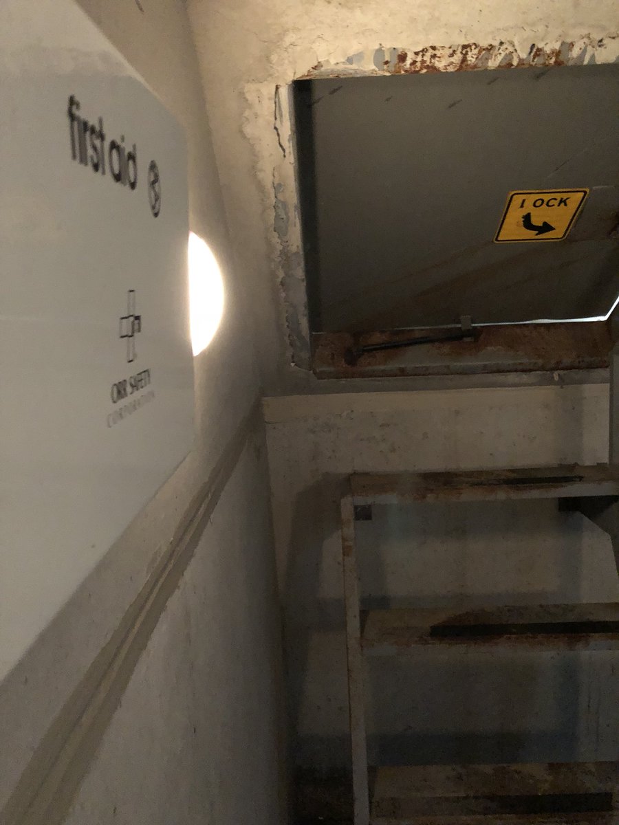 jpetramala's tweet photo. What it’s like inside one of the 30 storm shelters along the #kansasturnpike #kswx @breakingweather @accuweather https://t.co/ojqiw1feFV