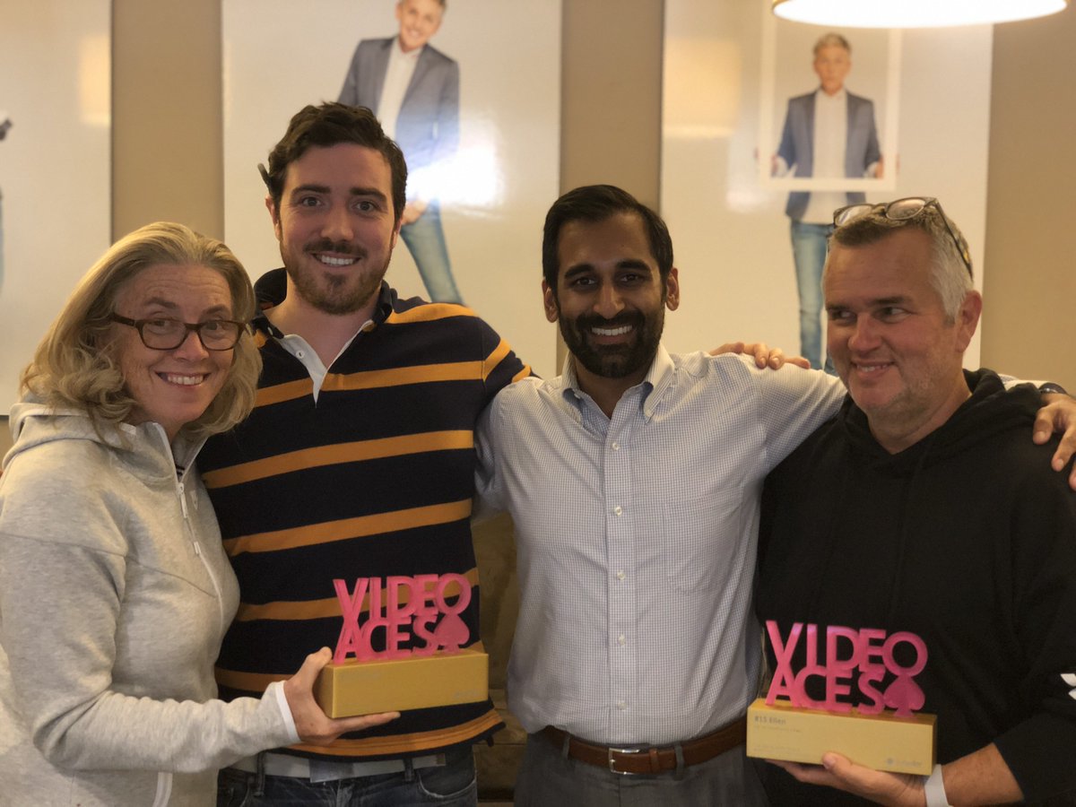 TubularLabs's tweet photo. Did you know? @TheEllenShow generated an amazing 7.3B video views across social video in 2017! We are thrilled to award the Ellen team with #VideoAces award. #VideoAces celebrates the most viewed media publishers in online video in 2017 - list of winners https://t.co/M4iKiydWZw https://t.co/3wiDbdtzYE