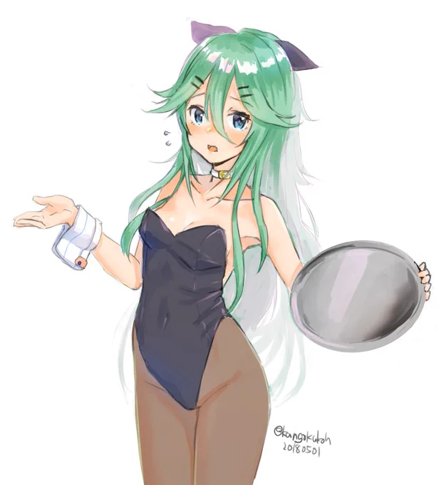バニー山風、耳を忘れてました +20分
#艦これ版深夜の真剣お絵描き60分一本勝負
#艦これ版真剣お絵描き60分一本勝負_20180501
#山風 