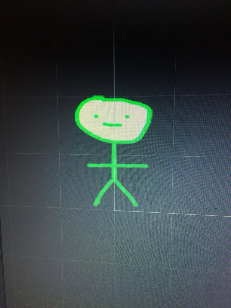 crystalfishgame's tweet image. when you’re prototyping and just don’t have any art yet #gamedev #programmerart