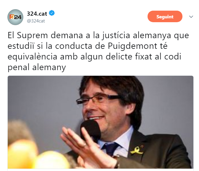 Marta_catalonia's tweet photo. És a dir, ja no demanen l'extradició per un delicte concret (com ha de ser obligatòriament), sinó "per lo que sigui", qualsevol cosa. Això no tindrien collons de fer-ho ni a una peli de Mortadelo y Filemón. España = pandereta i boina. https://t.co/KLFwkP3G48