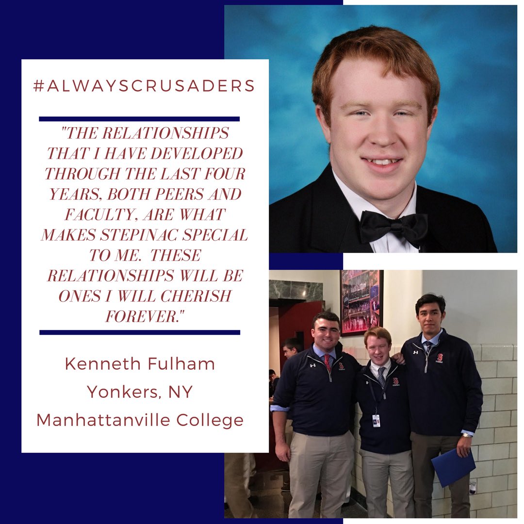 StepinacHS's tweet photo. “It is the goal of Stepinac that our students will be responsible leaders in society.” Ken personifies this part of our #MissionStatement to the fullest. Kenneth has obtained over 200 #communityservice hours. Thank you for sacrificing your time to assist others. #AlwaysCrusaders https://t.co/VtRhXzYml8