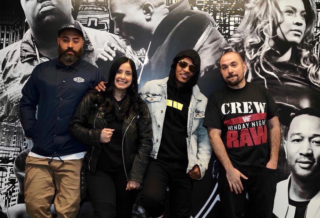 Tip's tweet photo. At Hot 97 in Ny wit @oldmanebro @Rosenbergradio @LAURASTYLEZ on @EBROINTHEAM #WontOutworkMe๐ https://t.co/h4M0tEgQJf