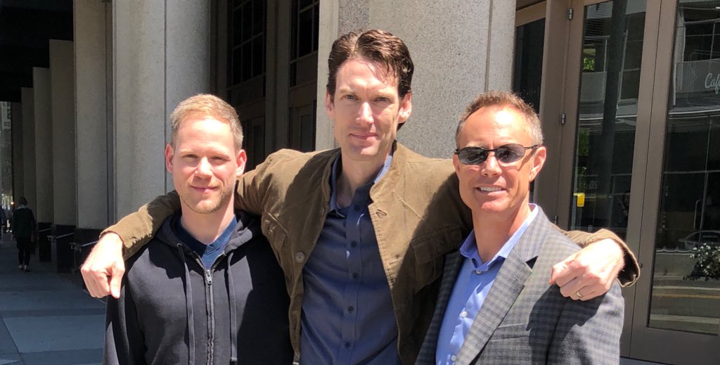 Billyjensen's tweet photo. Together for the first time since he was caught. Paul Holes looks refreshed and ready to find more killers. Letβs go! #goldenstatekiller #michellemcnamara #illbegoneinthedark #hotforholes #missingmichelle https://t.co/PAcz7vFtoJ