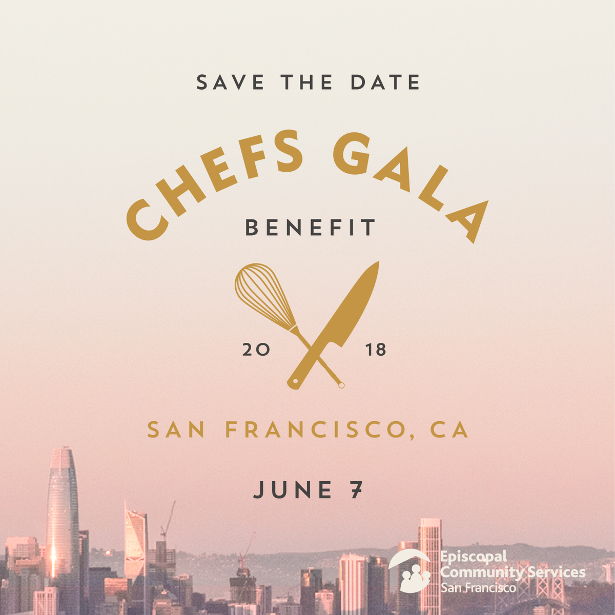 Please join us in celebrating <a href="/ECS_SF/">ECS San Francisco</a>’s 14th Annual #CHEFSGalaSF on June 7th. Visit chefsgalasf.org to learn more!