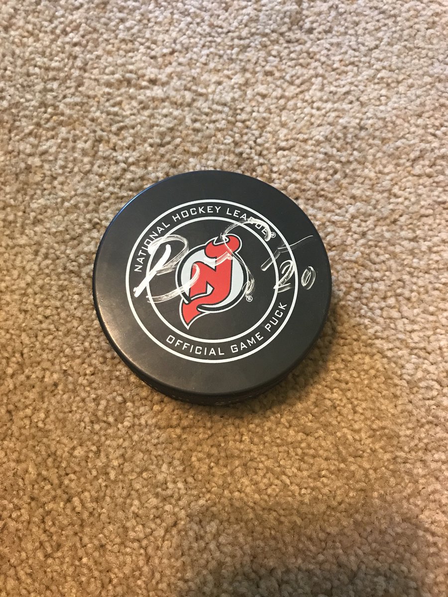 sophszelag30's tweet photo. Thanks @NJDevils for the signed @BColes25 puck!!! #fanappreciation #finallywonsomething #njdevils https://t.co/m3H5Uwoi6d