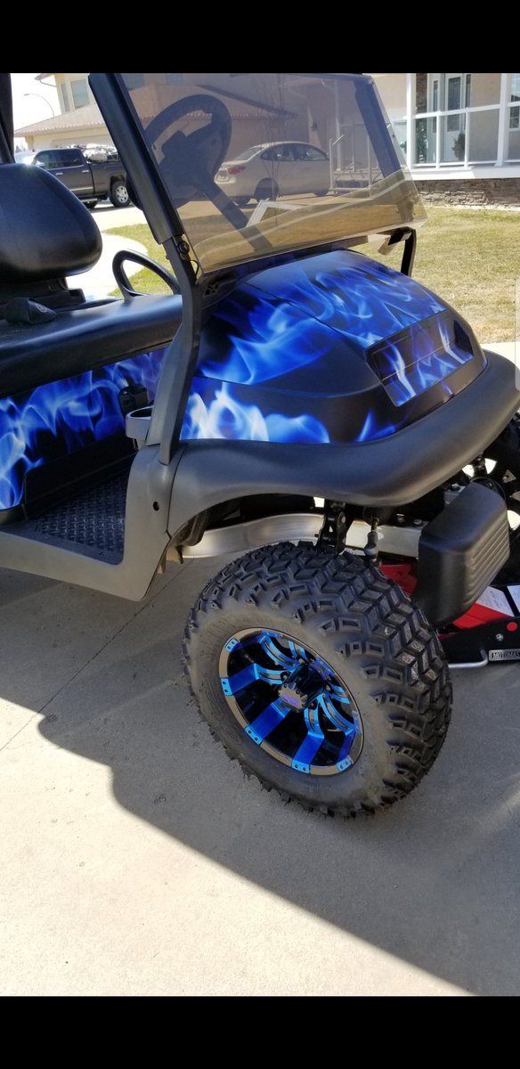 BarryMayoros's tweet photo. New wheels for my golf cart ...#PureEvilArmy https://t.co/LOnxoGos2x