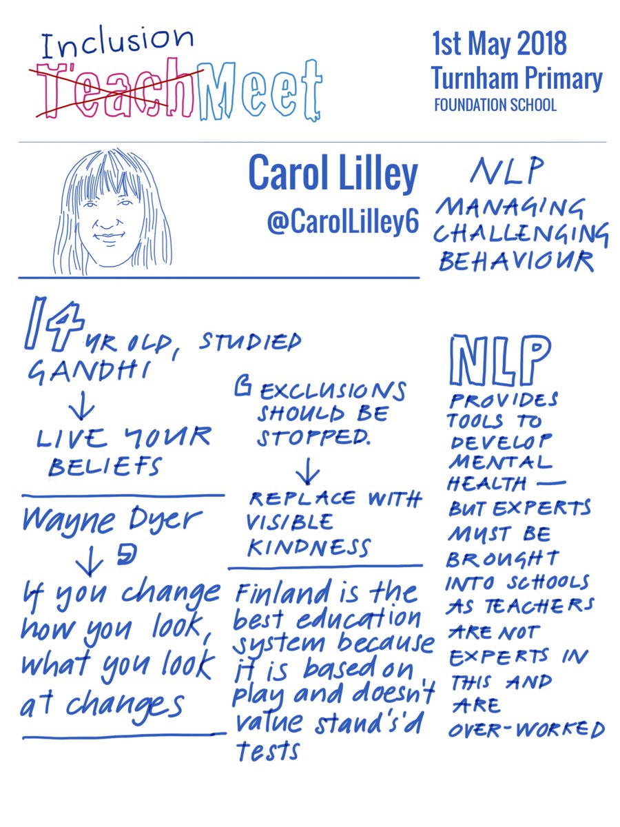 olivercavi's tweet photo. #InclusionMeet @TurnhamPrimary Carol Lilley passionate in her belief in the power of NLP tools in the hands of experts. https://t.co/qMmIDEnB8f