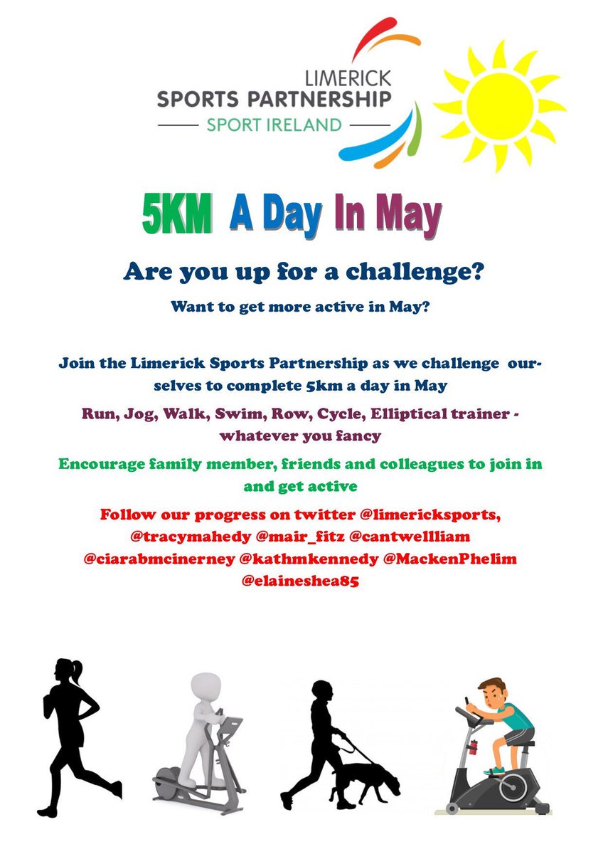 kathmkennedy's tweet photo. @Limericksports New Challenge for the month of May #greatformotivation ππΌ! First 5k on the treadmill for the 1st of May with @elaineshea85 (not on the same treadmill obsππ!!) #activelimerick #maychallenge #5kadayinmay #youupforit ππΌππΌββοΈππΌββοΈππΌ https://t.co/Pm9vstLM1L