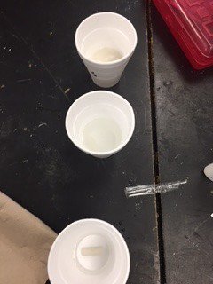 WashElliott's tweet photo. Looking at the effects of chemical and mechanical weathering using chalk, water and vinegar. #BeTheU #oneccps #lcbirdprincipal https://t.co/ZHBjRsTOFA