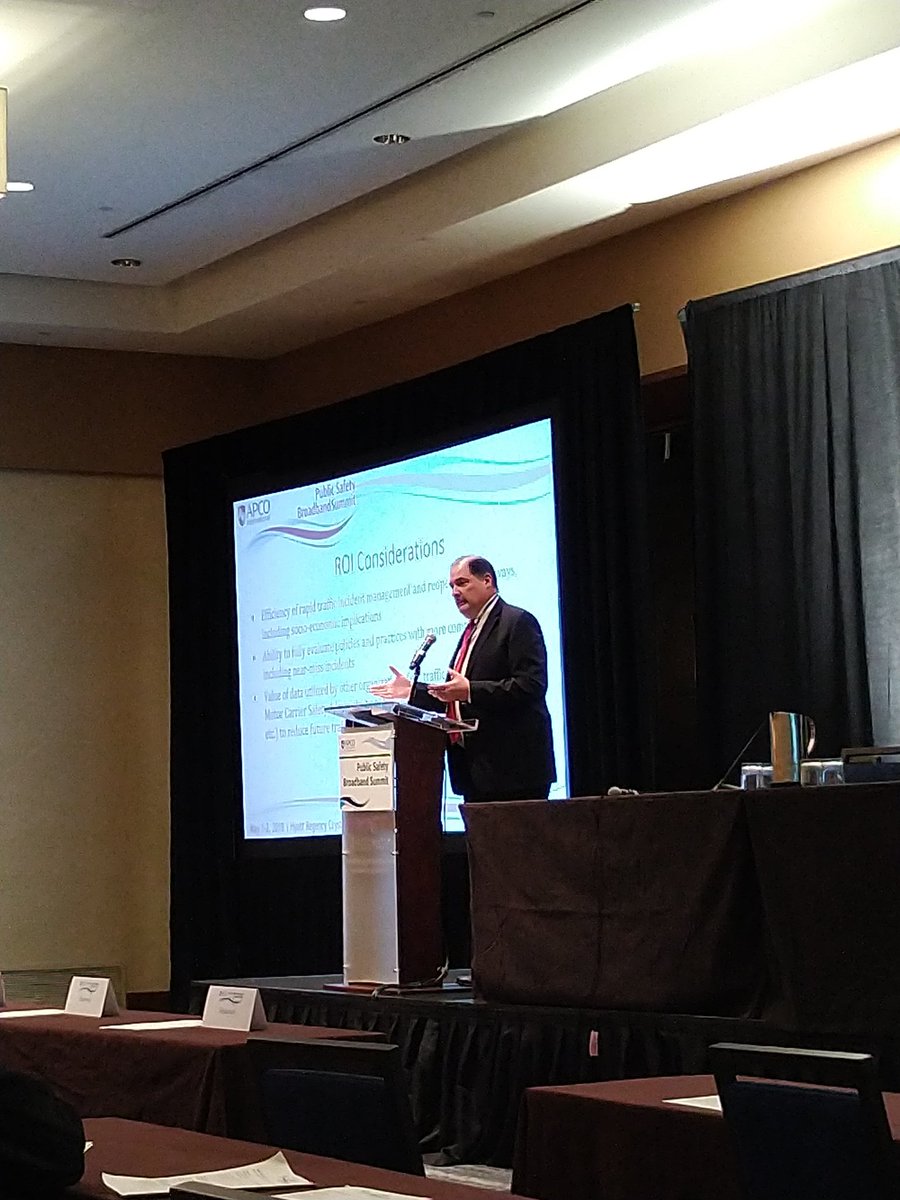 sonimtechps's tweet photo. Interoperability challenge on the horizon for connected vehicle technology? @ArlingtonVA Gov's Dave Mulholland discusses DSRC vs C-V2X. #APCOBB2018 #APCOBBS https://t.co/ctDfALF6vk