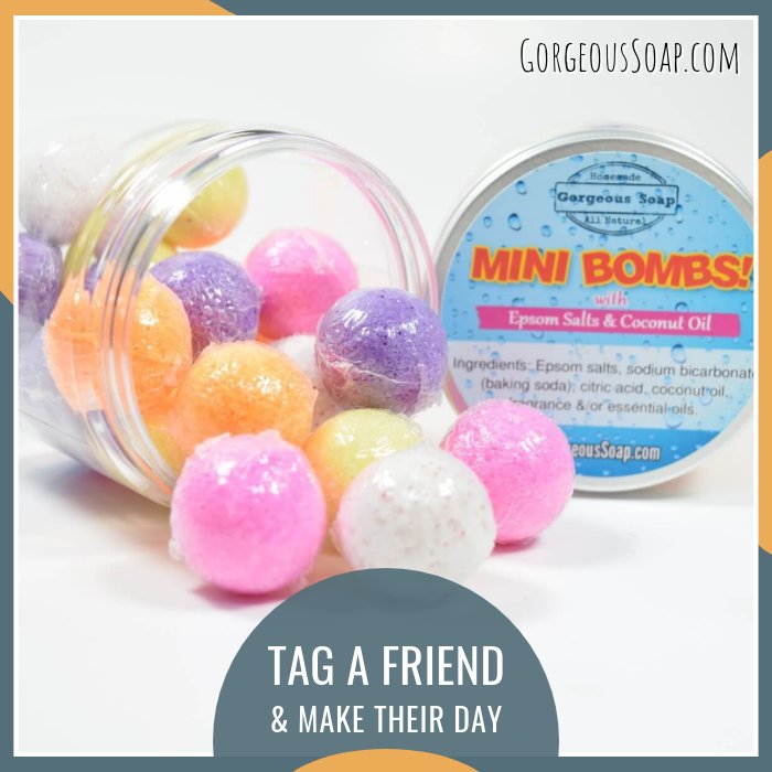 Tag a friend and make their day! 

#spa #mini #minibathbomb #minibathbombs #bath #bathbomb #bathbombs #bathtime #baths #bathing #bathsalts #bathtimefun #bathfizzies #bathfizzy #handmade #homemade #handcrafted #beautycare #bathandbody #bathproducts #soak #relax #relaxation #rel..