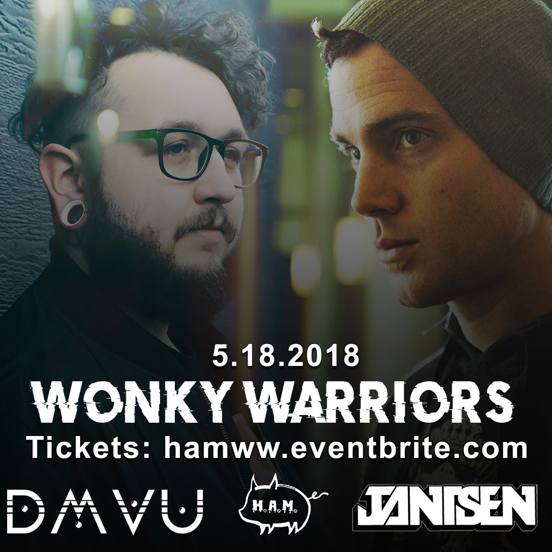 We're less than 3 weeks away! <3 Who's excited for <a href="/jantsenmusic/">JANTSEN</a> &amp; <a href="/DMVUofficial/">𝑫𝑴𝑽𝑼</a> ? There's ONLY 2 tickets left at tier 1! Secure your ticket today!

5.18.2018
<a href="/DeepEllumArtCo/">Deep Ellum Art Company</a> 
🎟️: bit.ly/Hamww
RSVP: bit.ly/HamWonky