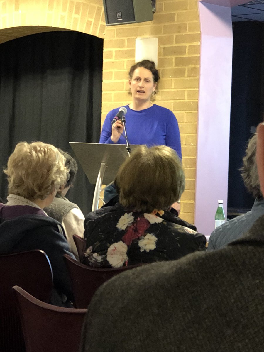 Dawn Fielding from the Surrey Wildlife Trust giving a talk to the members at The Camberley Society AGM right now!  <a href="/SurreyWT/">Surrey Wildlife Trust</a>