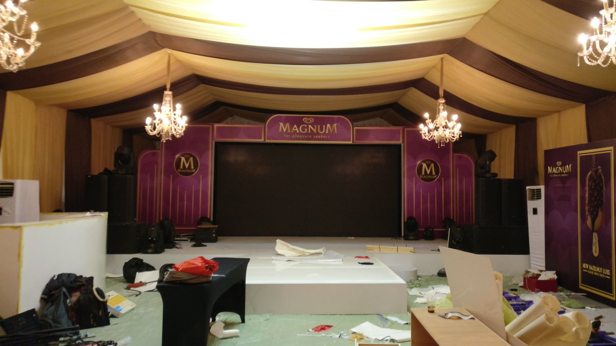 #intip2 #preparation #magnum #NewHazelnutLuxe — With <a href="/ngi_INFINITE/">INFINITE live</a> at Studio 5 Indosiar