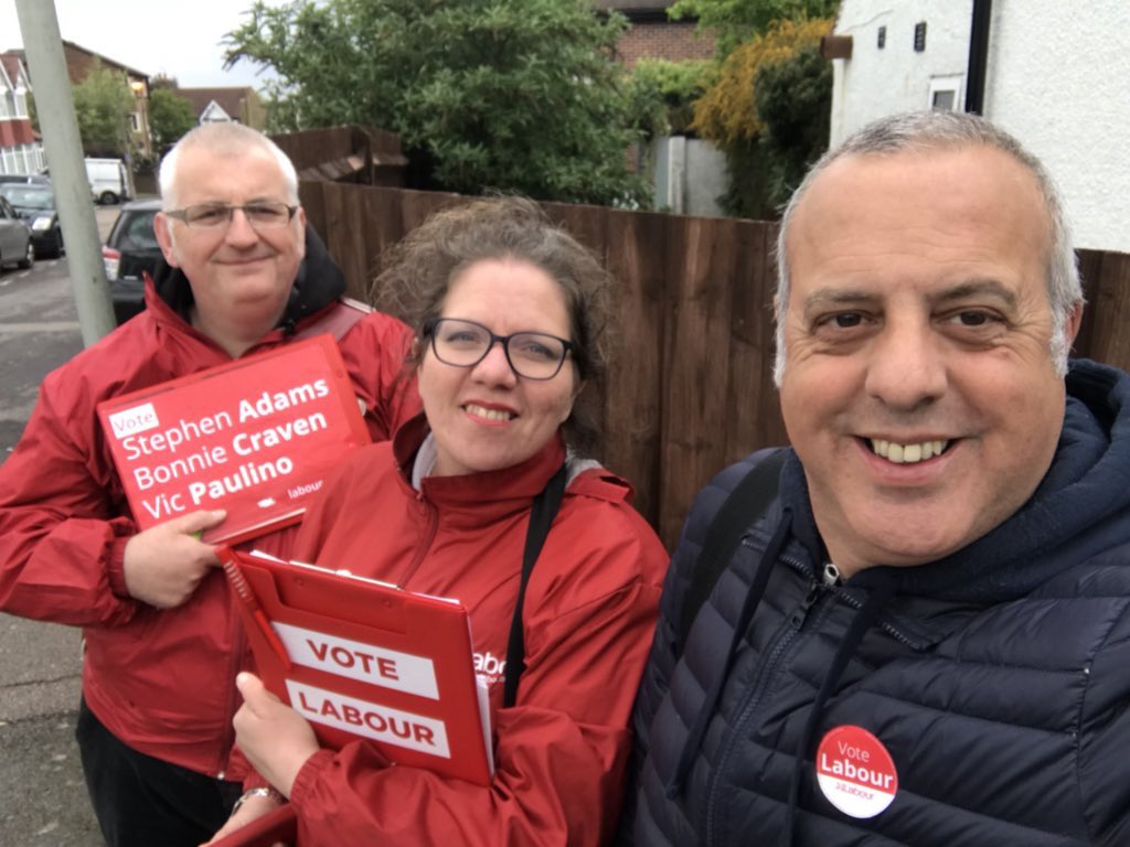 Deciding on your local councillors on <a href="/SuttonCouncil/">Sutton Council</a> ? These guys are out day after day, knocking on doors and talking to residents... just what you want from your local representatives. You know what to do.. #VoteLabour3rdMay #VoteAdams #VoteCraven #VotePaulino #Time4Change