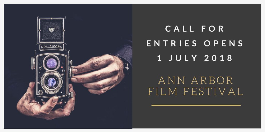 startwiseinc's tweet photo. Ann Arbor Film Festival call for entries opening 1 July 2018 - Filmmakers are you getting ready? @AAFilmFest #filmmakers #creativity #opportunity #movies https://t.co/kMJicJn5mc
