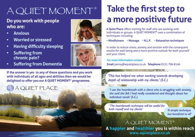 AQP_Liverpool's tweet photo. Our vision is to support the #wellbeing through a holistic range of #therapeutic interventions designed to be personalised for all ages and abilities. Contact us today for more information about 'A Quiet Moment'. #ChesterHour https://t.co/4xIBXuW80g https://t.co/252AuceBEd