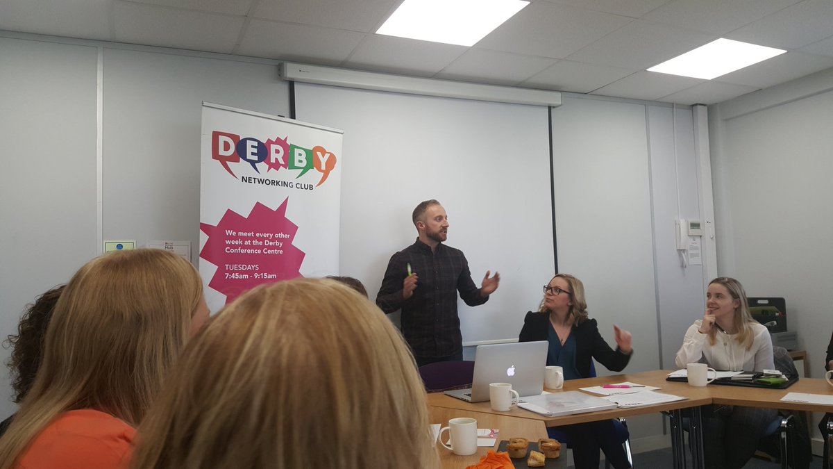 Good to be back at <a href="/NetworkingDerby/">DerbyNetworkingClub</a> today. Thanks to Mark <a href="/derbyphotos/">‘AV IT Media</a> and Laura <a href="/LauraJEtheridge/">Laura Etheridge</a> for hosting