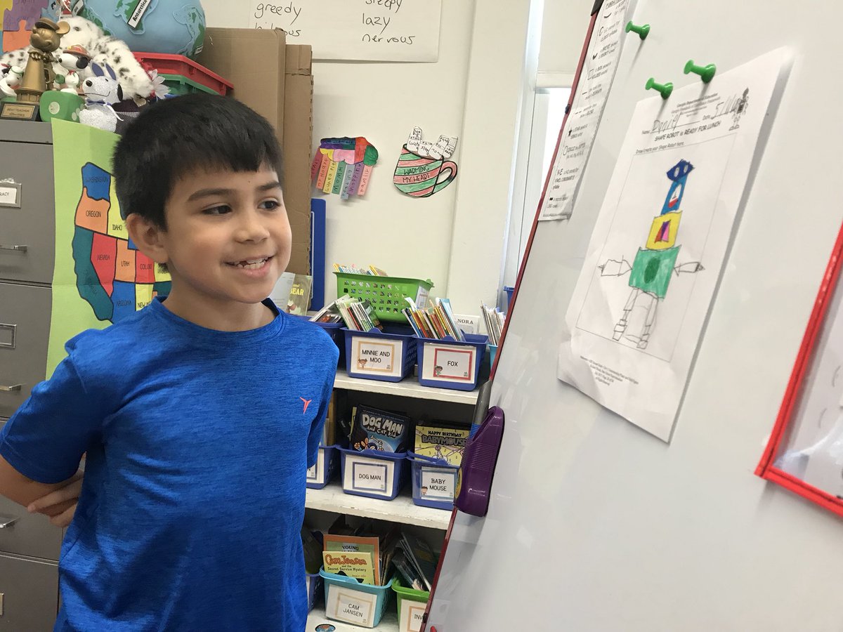 Shillwalnut's tweet photo. We created shape robots! #GeorgiaMath https://t.co/g9esJy2iEV