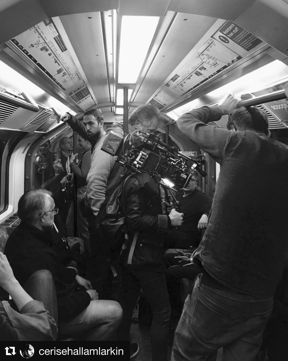 AnnaPaquin's tweet photo. Nothing to see here... just shooting a little #flack #splinterunit day on the #london #tube ! Sorry to all the people we inconvenienced! #guerillafilmmaking #teamwork https://t.co/HHTnGbdXoD