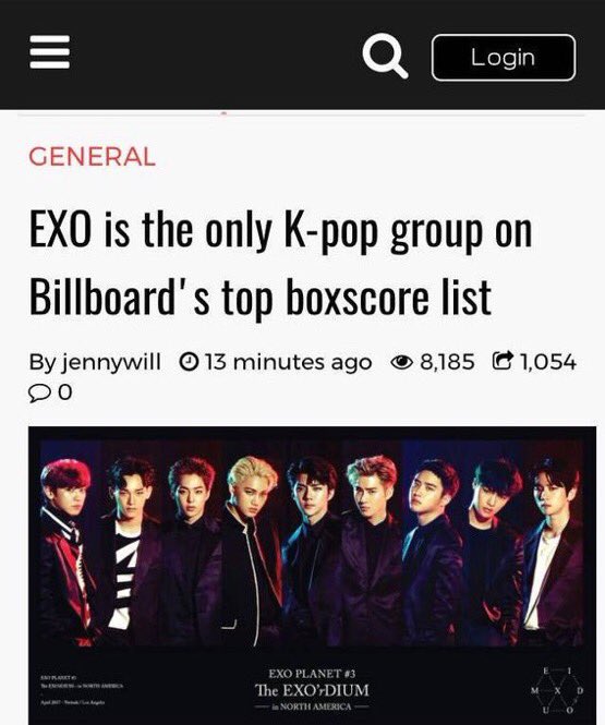 carameloeyy's tweet photo. Being one of the few K-Pop acts to enter the US BB 200 (about 3 times🤔) EXO was the First and Only K-pop group to enter Billboard Top Boxscore list because of their 3rd tour EXO'rDium 

#EXOdidTHAT #EXO #엑소 @weareoneEXO https://t.co/5D3wD5f9st