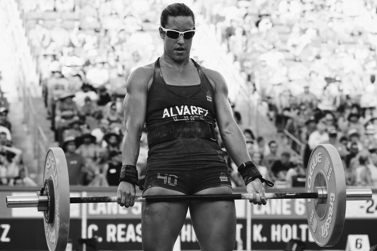 CrossFitGames's tweet photo. "We can see how this manifests in CrossFit workouts by way of a  comparison. I want to look at typing, shooting, playing the violin,  NASCAR driving and @CrossFit." https://t.co/oc1rbeiaCt