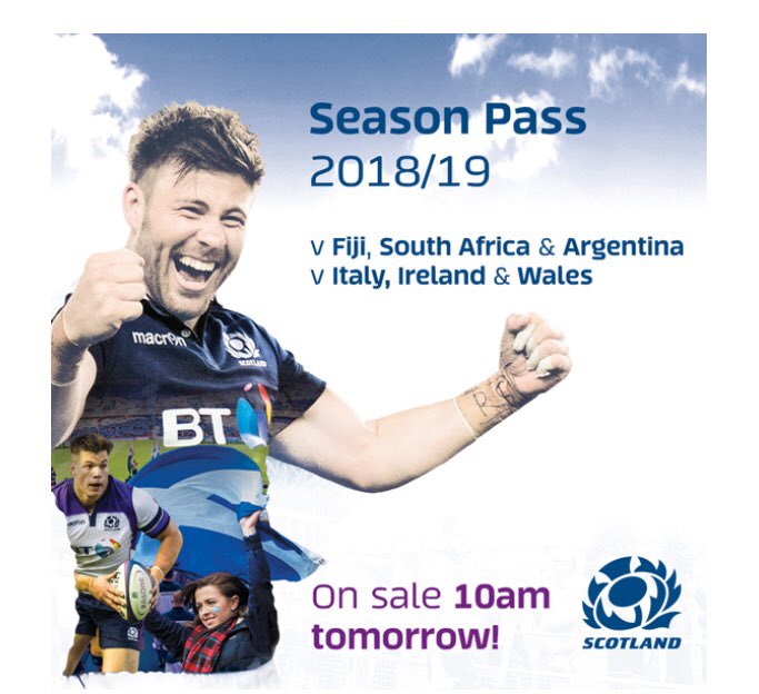 DaveLBywater's tweet photo. Scotland Season 2018/19 Ticket Renewed β
#AsOne #AutumnTests #SixNation2019 π https://t.co/52ij3UPhef