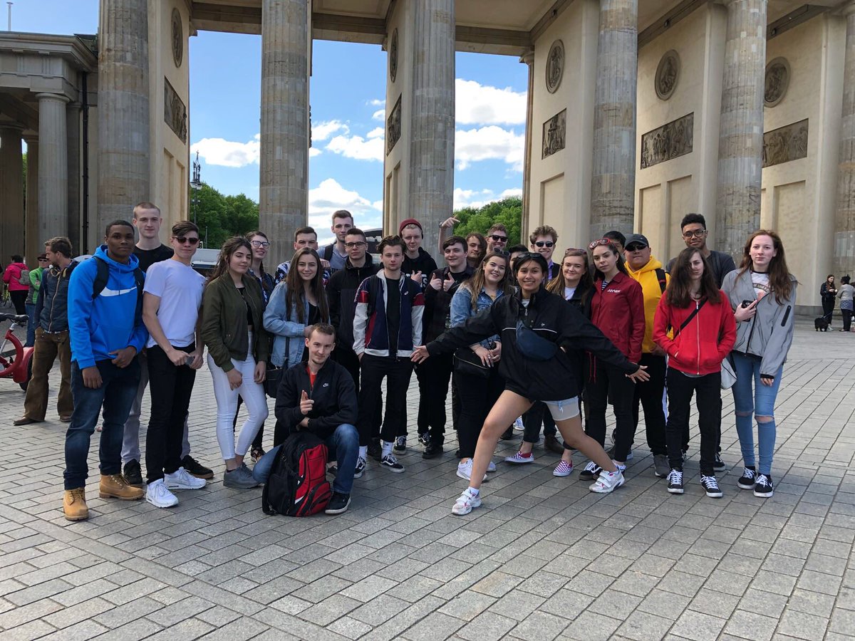 3rdFilms's tweet photo. Berlin Day 2 saw our students head to @StoryOfBerlin The Brandenburg Gate, Checkpoint Charlie and The Holocaust Museum. The sun is still shining and the students still smiling! #berlin2018 #internationaltrip @Nescot #CreativeMediaStudents #inspiration https://t.co/JsPMLXowBe