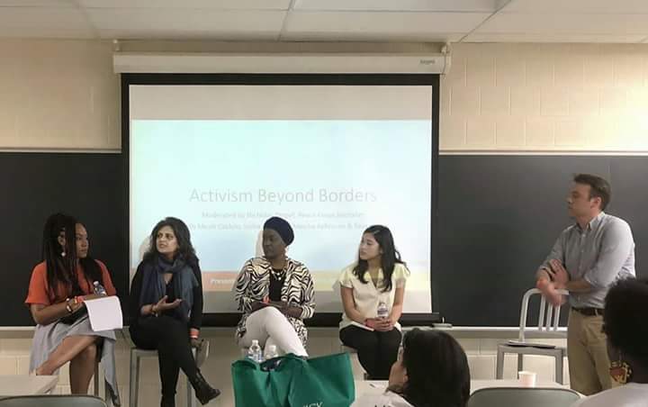 TausiSuedi's tweet photo. .@WOWFestBmore panel session on Global Activism to advance health access, education, economic empowerment, security & safety, for #womenandgirls #children #youth. Great discussion @ChildbirthSI @IAmWeAreYouth @Jhpiego @NotreDameofMD @PeaceCorps #WOWBaltimoreNDMU #WOWBaltimore https://t.co/5LevTaZohq