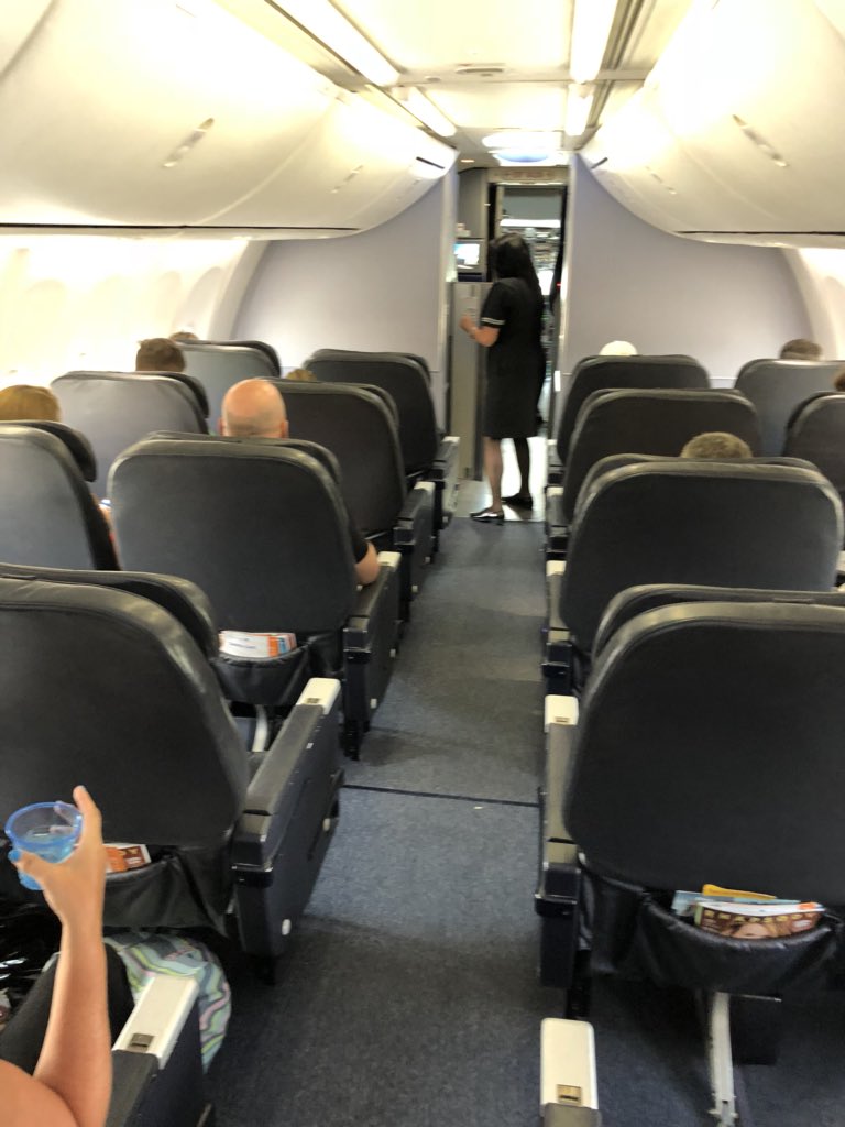 buzzjohn's tweet photo. @united How about 40% of your first class cabin empty and they won’t upgrade a Gold Elite. WTF? This program is a joke. And your gate agents were rude and disrespectful. Disgusting. https://t.co/ZcvTTxPDZk