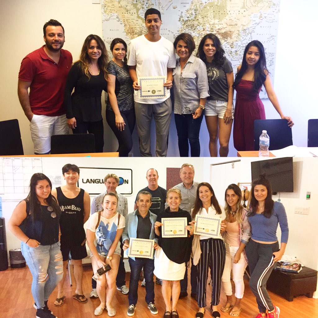 LanguageOn's tweet photo. So long, farewell to Malik, Paulo, Beatriz and Stella👋👋 it has been a wonderful having you study with us👍👍 #AllTheBest #TurnYourLanguageOn #LanguageOn #Study #English #LincolnRoad #MiamiBeach https://t.co/0o8pF8AoG4