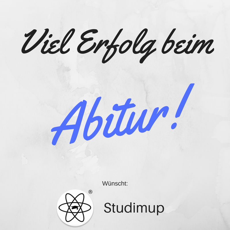 studimupde's tweet photo. Studimup wünscht euch viel Erfolg beim #Abitur! #abi2018 #Matheabi 🎓🤓 https://t.co/GwywkvWZlC