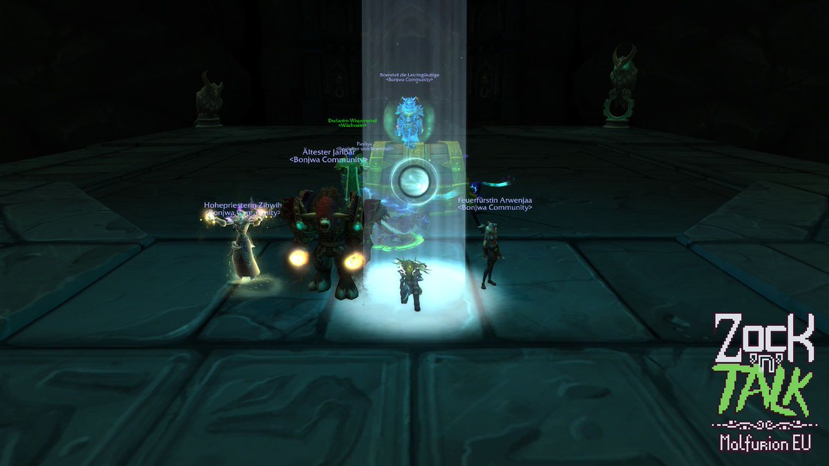 CptSpringare's tweet photo. Kurz vor #WoW-Wochenende nochmal mit der #ZockNTalk-Gruppe ein paar mytische Dungeons gecleared. Mit Verlies +5 und Rabenwehr +7 wagt man sich so langsam an die Affixe an.
#HatSpaßgemacht #WoWContent
Mit @arwenjaa, @desi172_, @BobbyBlowfish und @Boendill. https://t.co/N7MYBUvRBE