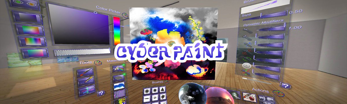sterlingcrispin's tweet photo. proud that my app @cyberpaintapp is one of the launch titles on the #OculusGo it's a great piece of hardware https://t.co/3pZ34GNklT