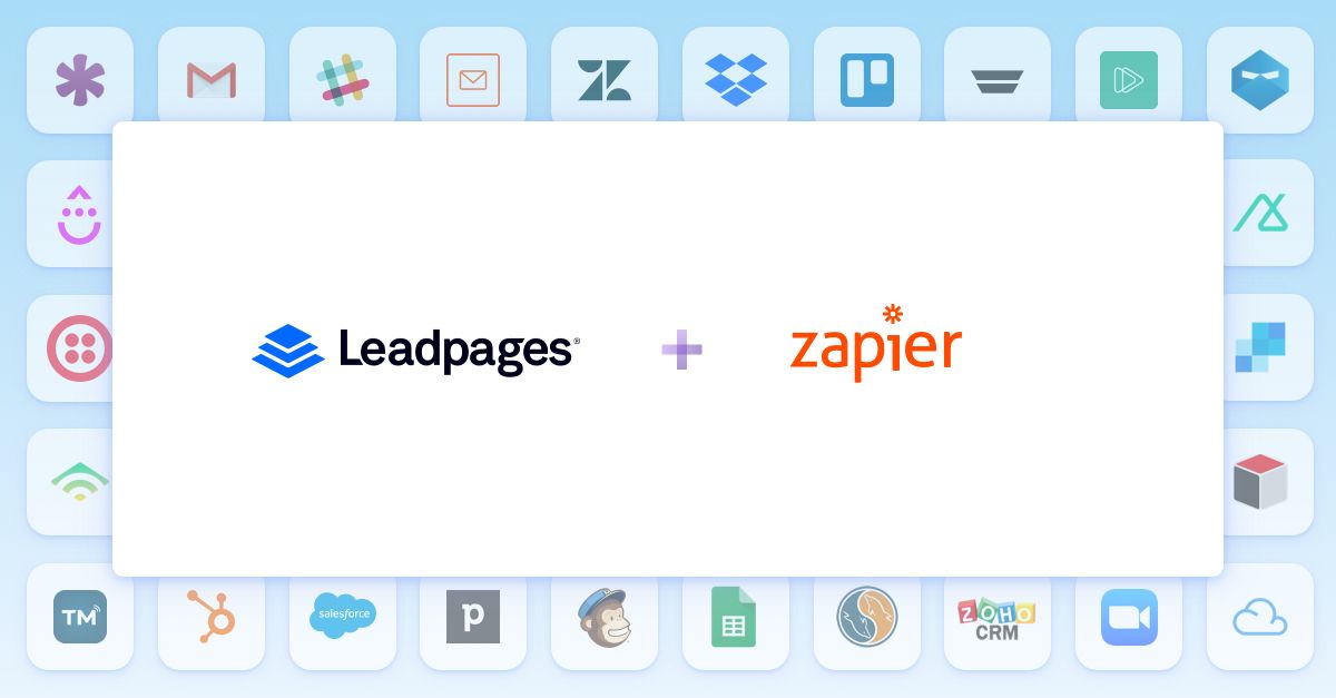 Send your leads to 1000+ Apps through @Zapier! Create code-free connections between Leadpages and all the tools you use on a daily basis. #DigitalMarketers, check it out! buff.ly/2KqBEfg