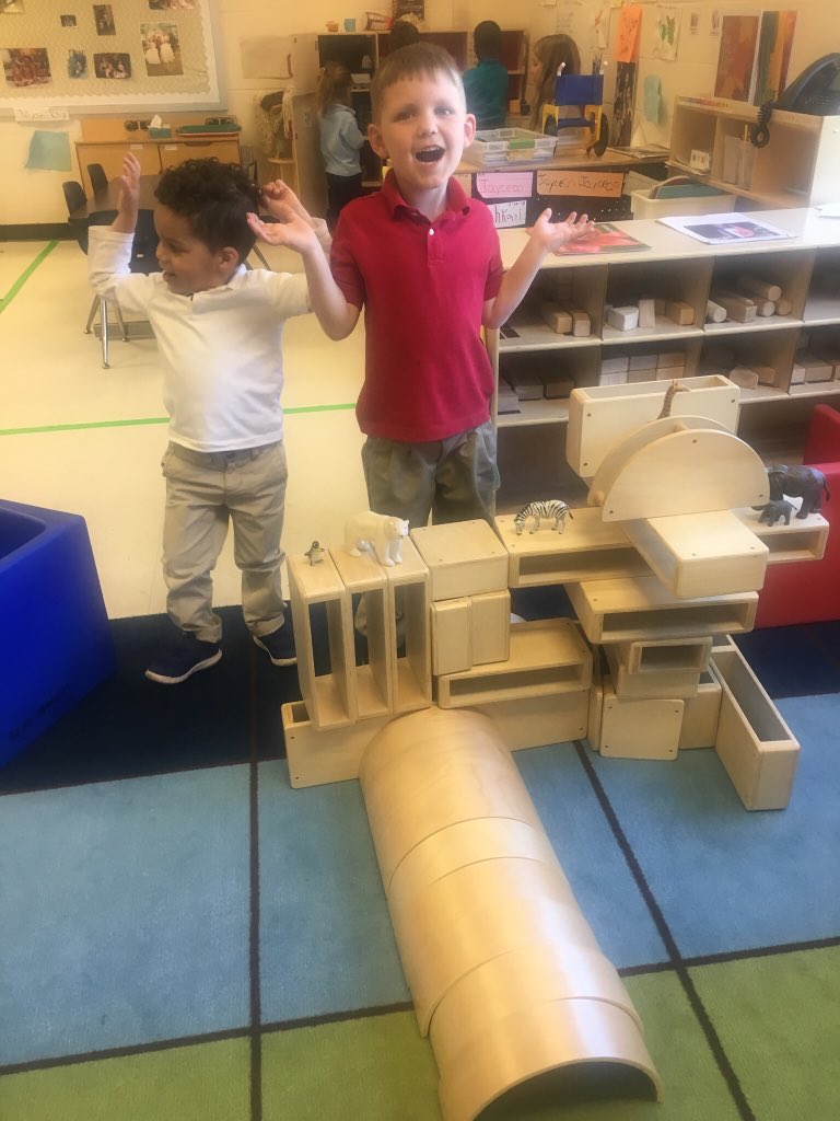Our friends made a plan and worked together to build a structure for “hiding animals “  #Futurearchitects  #TwitterTuesday  @ChanceyChat @JCPSEARLY