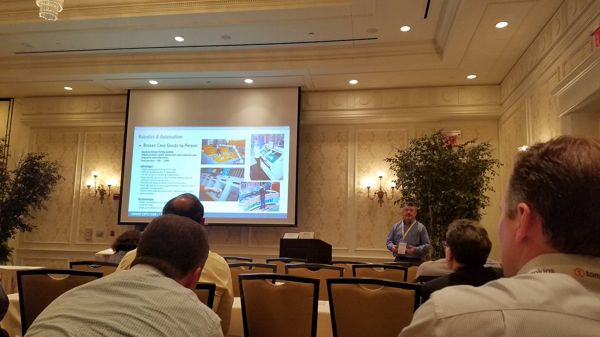 Tony Del Cid on goods-to-picker stations, automation is here #tompkinssclf #RightPick <a href="/RHRobotics/">RightHand Robotics</a>