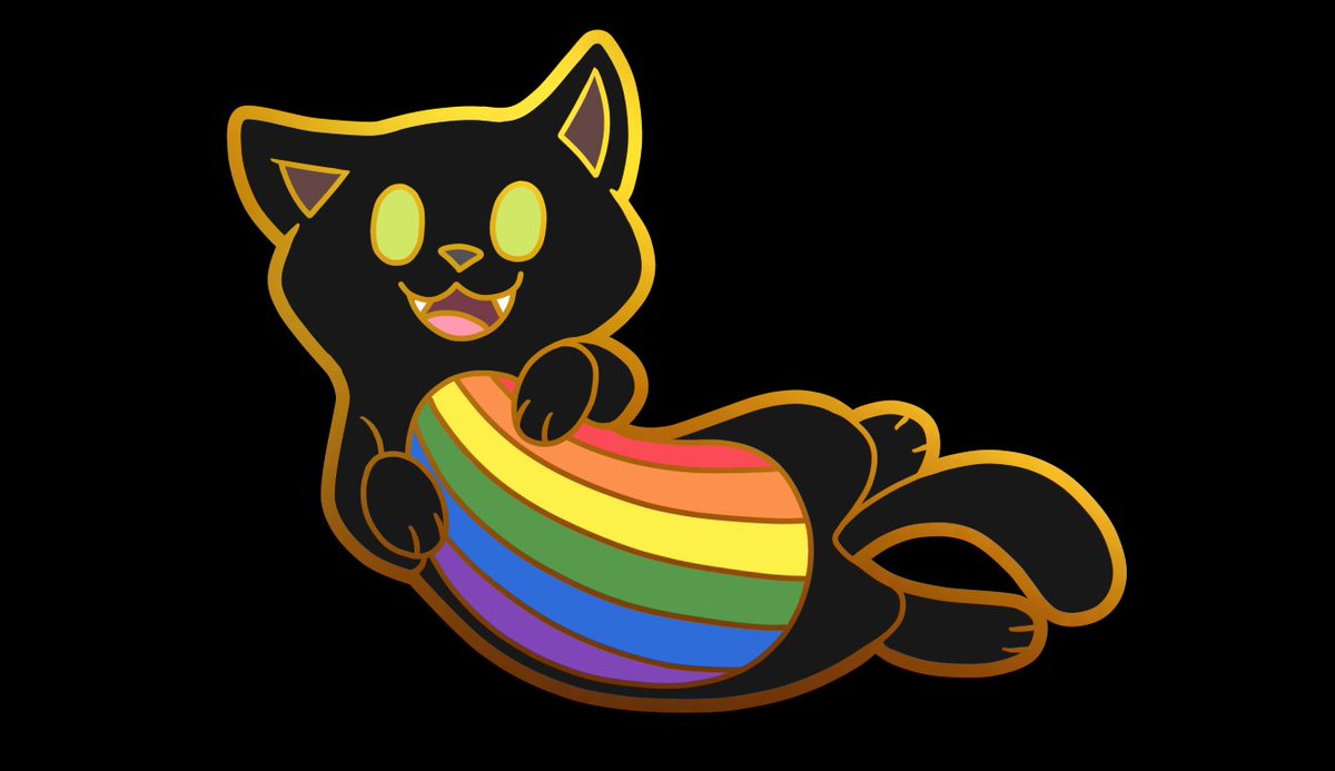 FlameLesbian's tweet photo. If we reach 1,500 retweets, we will produce LGBT+ rainbow flag swaps for both the popular Black Cat and Corgi designs!  Check out the kickstarter here: https://t.co/vuFJXEyAmC https://t.co/6lkFmA5gw9